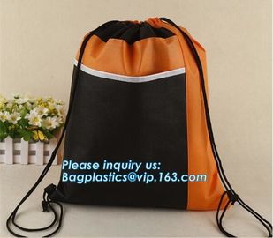 Custom made printed non woven fabric drawstring shoe dust carrier bag with logo/wholesale nonwoven cheap carry travel sh supplier