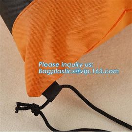 Custom made printed non woven fabric drawstring shoe dust carrier bag with logo/wholesale nonwoven cheap carry travel sh supplier