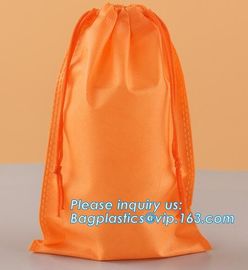 Wholesale Promotion Portable Gift Small Non Woven Drawstring Bag， Non woven drawstring pocket shoes bag , Clothes bag ,f supplier