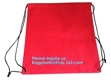 Wholesale Promotion Portable Gift Small Non Woven Drawstring Bag， Non woven drawstring pocket shoes bag , Clothes bag ,f supplier