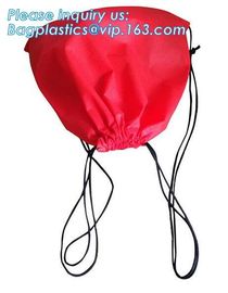 Wholesale Promotion Portable Gift Small Non Woven Drawstring Bag， Non woven drawstring pocket shoes bag , Clothes bag ,f supplier