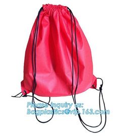 Wholesale Promotion Portable Gift Small Non Woven Drawstring Bag， Non woven drawstring pocket shoes bag , Clothes bag ,f supplier