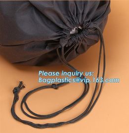 Customized non woven drawstring bags， digital full color printing non woven drawstring bag for promotional event bagease supplier