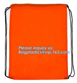 Customized non woven drawstring bags， digital full color printing non woven drawstring bag for promotional event bagease supplier