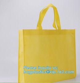 Promotion cheap 1C simple printing yellow shopping non woven bag, Cheap 100% New Recyclable Whole Bag Heat Sealed Machin supplier