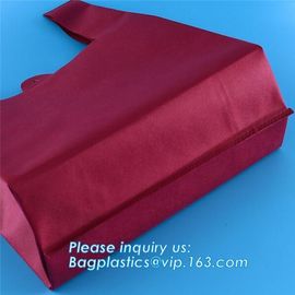Custom print logo go supermarket foldable recyclable non woven bag, laminated recycled RPET non woven bag Rpet tote non supplier