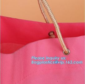 promotion advertising gift shopping bag laminated non woven bag with webbing handle, PP Nonwoven Recycled Bags Recycle B supplier