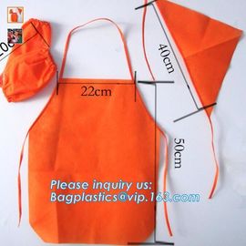 fabric apron, texitile apron, woven apron, children apron, non woven cap, noon woven aprons, aprons supplies, bakery apr supplier