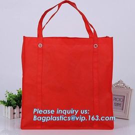 Designer pp handle customized logo eco friendly tote china laminated non woven bag custom reusable folding shopping bags supplier