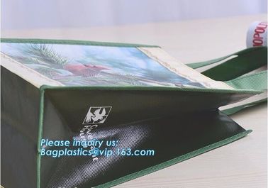 Promotional Custom Logo Printed Non Woven Bag, Non Woven Shopping Bag, Factory price rpet non woven bag black woven bag supplier
