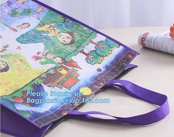 Promotional Custom Logo Printed Non Woven Bag, Non Woven Shopping Bag, Factory price rpet non woven bag black woven bag supplier