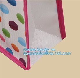 Non-woven Material and Handled Style easy carry foldable non woven bag, eco-friendly reusable fabric non woven bag, bage supplier