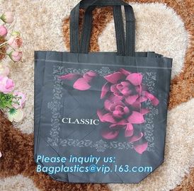 customized promotional laminated gift shopping tote polypropylene pp non woven bag, Fashional hot sale reusable tnt tnt supplier