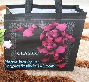 customized promotional laminated gift shopping tote polypropylene pp non woven bag, Fashional hot sale reusable tnt tnt supplier