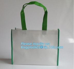 Promotional custom fabric reusable shopping bag metallic laminated non woven bag, Machine Made Heat Seal Eco Friendly No supplier
