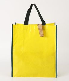 Wholesale high promotion laminated recyclable advertising logo pp printing grocery custom tote shopping non woven bag supplier