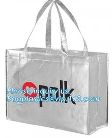 eco friendly non woven bag, Zip Lock Laminated PP non woven bag, Factory cheap promotion nonwoven shopping tote bag blan supplier