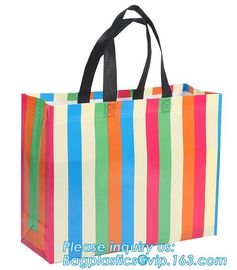 Eco friendly custom slogan laminated pp non woven bag with private logo, Home textile packaging non woven bag for bed sh supplier