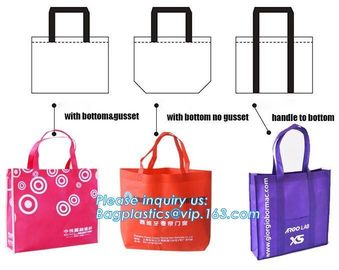 Eco friendly custom slogan laminated pp non woven bag with private logo, Home textile packaging non woven bag for bed sh supplier