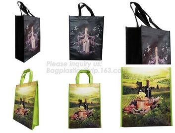 welcome fast delivery full color printing Elephant PET PP non woven bag for small quantity order, laminated pp non woven supplier