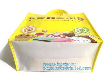Environmental Promotional Shopping Bags Eco Gift Tote Non Woven Bag, heat seal die cut handle ultrasonic non woven bag supplier