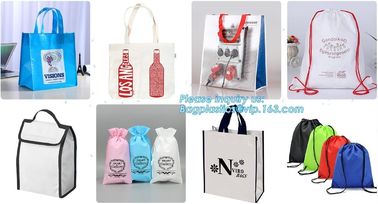 Environmental Promotional Shopping Bags Eco Gift Tote Non Woven Bag, heat seal die cut handle ultrasonic non woven bag supplier