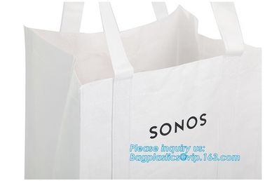 ultrasonic non woven bag with CMYK print and laminated with handles, Cheap Promotional Custom Non Woven Bag, bagease pac supplier