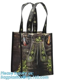 ultrasonic non woven bag with CMYK print and laminated with handles, Cheap Promotional Custom Non Woven Bag, bagease pac supplier