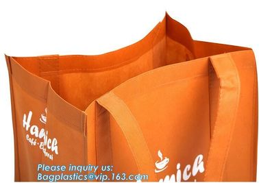 Promotional Recyclable Non Woven Bag, hot sealed non woven bag, cheap logo printed non woven shopping bag, bagplastics supplier
