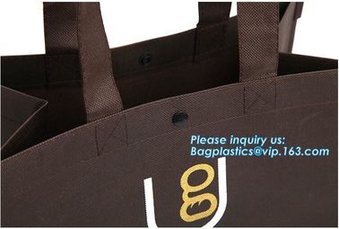 Laminated black pp non woven bag,matt lamination non woven tote bag, Wholesale Promotional High Quality Non Woven Bags supplier