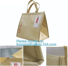 Promotional custom printing shopping tote bag PP laminated foldable handle non woven bag, promotional shopping nylon non supplier