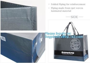 Wholesale factory custom fashion laminated non woven bag, Shopping printing fabric insulated foldable bag, custom pp non supplier
