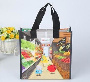 Custom promotional foldable non woven bag shopping bag with logo, Full auto machine made heat seal non woven bag, ltd supplier