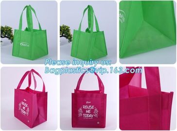 High Quality Custom Printing Recyclable Laminated PP Non Woven Bag, Customized LOGO print recycled foldable non woven ba supplier