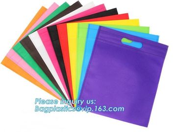 Advertisement high quality shopping bag, pp non woven bag, customized bopp laminated non woven bag with handle shopping supplier