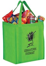 Promotional pp laminated custom printed recycled eco tnt grocery non woven bag, Cheap price handbag non-woven shopping b supplier