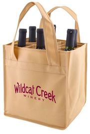 Custom Promotional wine shopping tote fabric polypropylene laminated non woven bag, Manufacturer of pp lamination non wo supplier
