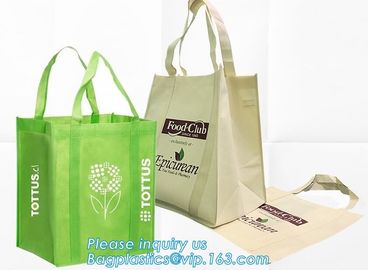 Eco-friendly tote PP handle non woven bag for shopping, Factory Quality Customized Non Woven Shopping Bag Eco-Friendly N supplier