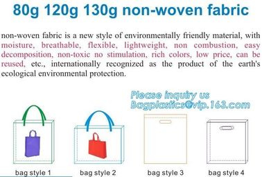 Durable customized printing supermarket shopping promotional non woven bag, Full color printing non woven bag made by 80 supplier