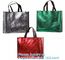 Custom collapsible reusable folding non woven bag murah shopping bags, Recycelable non woven bag carry shopping bag supplier