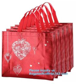 Chinese suppliers custom printed shopping portable hand non woven bag with print logo, 100% biodegradable laminated non supplier