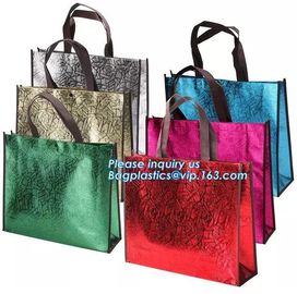 Promotional Cheap Customized Foldable Eco Fabric Tote Non-woven Shopping Bag, Recyclable PP Non Woven Bags, bagplastics supplier