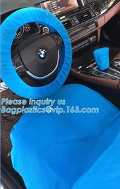 Dustproof protective disposable non woven 16 inch covers 14 inch steering wheel cover, Print Logo Non Woven Car Steering supplier