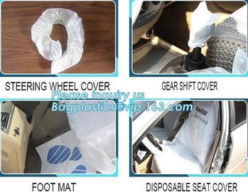 durable full set disposable car seat cover/plastic steering wheel cover, Auto Consumable Paint masking film Disposable c supplier