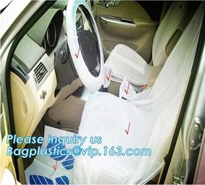 durable full set disposable car seat cover/plastic steering wheel cover, Auto Consumable Paint masking film Disposable c supplier