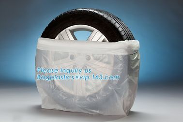 plastic tyre bag,large bag tire bags, disposable hdpe clear plastic pe tyre cover storage bags, printed flat bag PE Plas supplier