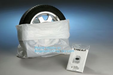 plastic tyre bag,large bag tire bags, disposable hdpe clear plastic pe tyre cover storage bags, printed flat bag PE Plas supplier