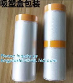 auto spraying paint single-pack pre-taped masking filmautomotive spray pre-taped masking film with best price, auto pa supplier