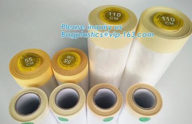 self adhesive auto painting pre-taped masking film auto paint shelding function taped masking film, mold plastic auto supplier