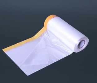 auto paint pre-tape hand-masker pre-folded transparent masking, masking film with masking pre-taped cloth taped maskin supplier